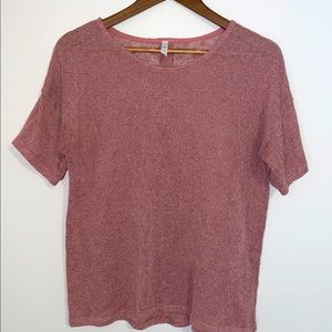 MTS—blush pink top, medium/large size. No rips or stains.